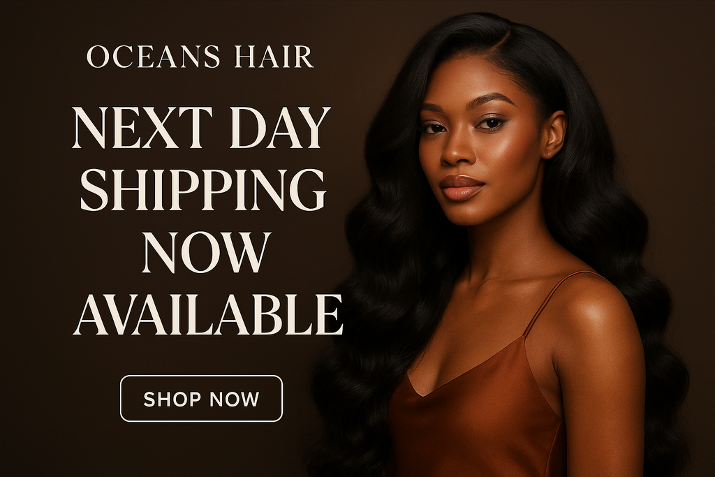 Next Day Shipping Banner with Model