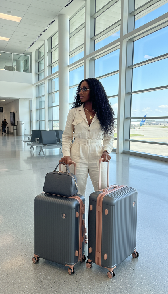 Oceans Curly Wig at Airport